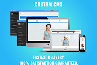 develop a fully dynamic website with custom cms in PHP