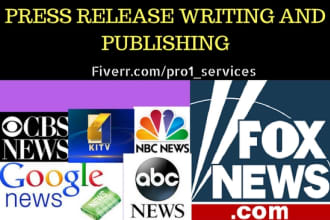 write press release  with press release distribution