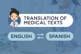 将任何医学文本从英语翻译成西班牙语gydF4y2Ba