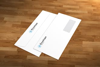 design envelope, letterhead or invoice