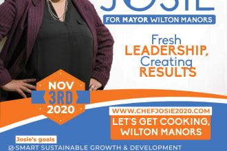 do nice political, election campaign poster, banner, flyer