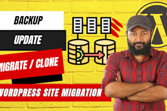 urgently migrate, transfer, backup, move wordpress site within 24hrs