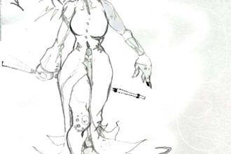 write a comic script or short story for you