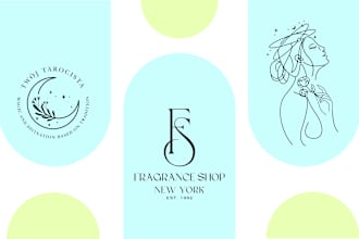 do highly modern minimalist and luxury business logo design