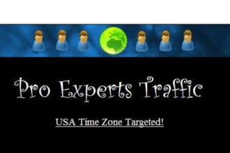 create a traffic campaign for 1000 USA regional visitors targeted by time zone and category