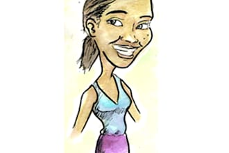 do a cool water colour and ink caricature