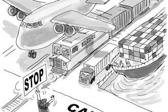 draw made to order cartoon panel for your blogs websites