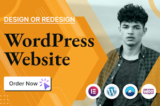 design, redesign wordpress blog, elementor website development