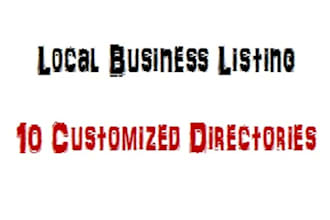 create local business listing for 10 directories of your own choice