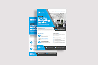 design a professional business flyer, media kit