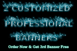 create two, ANY size banner ads