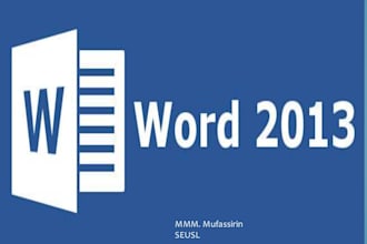 create and format ms word