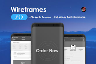 design wireframe for your mobile or web app