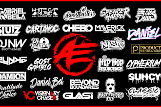 design custom dj, band, edm artist, record label and music producer logo