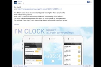promote your app into my iPhone fanpage which has more than 12500 real followers