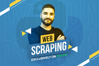 do web scraping, data mining, and web scraper with python