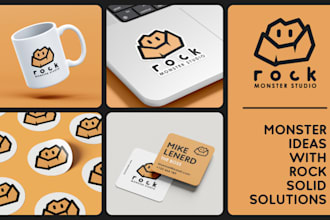 create a trendy flat logo design for business