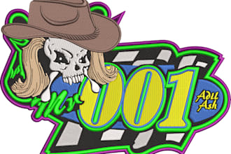 do embroidery digitizing design into dst, pes, jef, emb, pxf, ofm files asap