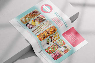 design a flyer, poster, brochure, advert, menu, leaflet