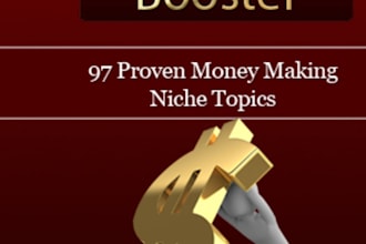 give You an ebook title 97 Proven Money Making Niche Topics