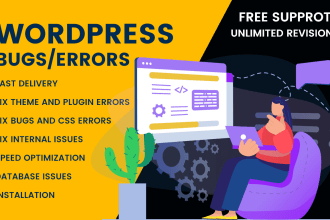 fix wordpress bugs, troubleshooting, and optimization