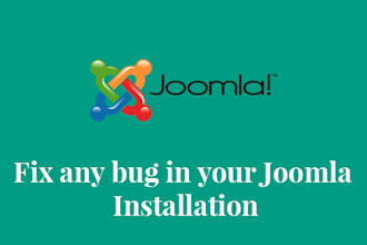 fix any bug in joomla