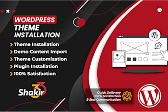 install wordpress theme and make it look like demo