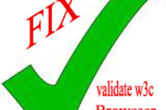 fix your website errors and all browser compatibility