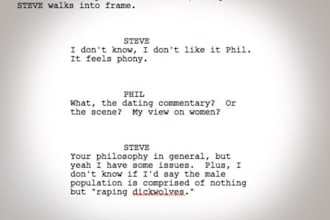 write a 15 page screenplay for your short film