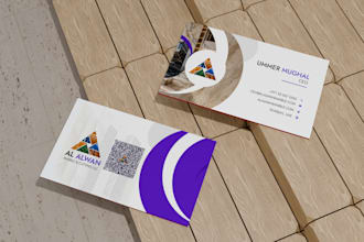 design full brand identity stationery with business card