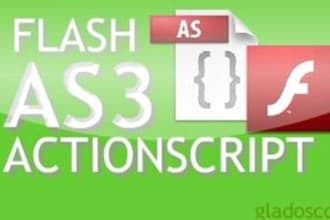 do your Flash Actionscript 3 AS3 programming jobs like coding, debugging and more