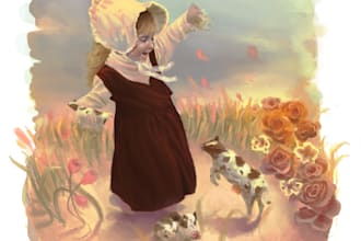 make  beautiful illustration in my artistic style