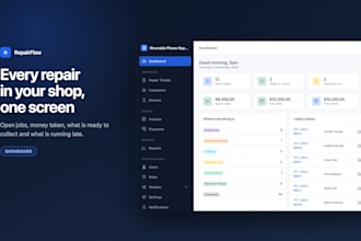 build a phone repair shop crm with job tickets and invoicing