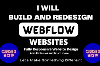 build your site in webflow website design