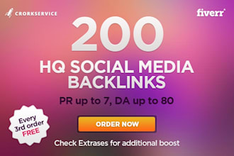 do 200 authority backlinks from trust profiles up to PR7 and DA80, friendly seo