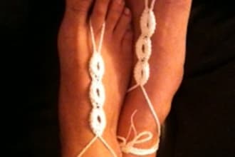 crochet this sexy barefoot summer jewelry set