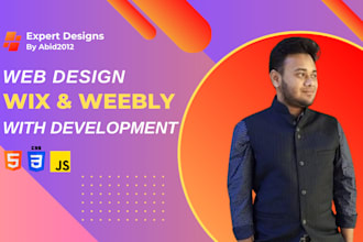 design a beautiful website in weebly or wix