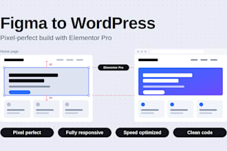 convert figma to wordpress with elementor pixel perfect