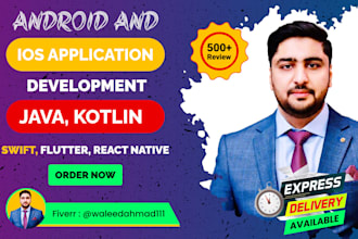 develop android and ios app using flutter or react native