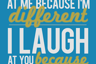 design a personalized print with your favorite quote