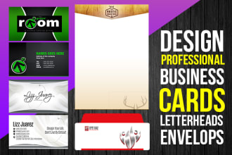 design professional business cards, letterheads