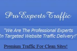 create traffic campaign for 2000 visitors targeted by country and category for your own clean sites only
