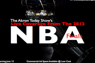 advertise your company, service, product or event at this years NBA Finals