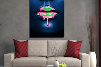 do a design of a canvas wall art