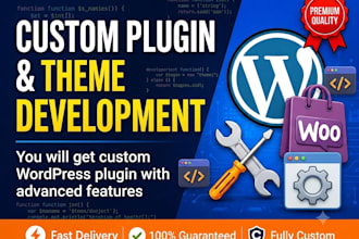custom wordpress and woocommerce plugins
