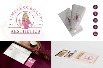 design a custom brand logo, brand identity and brand guidelines
