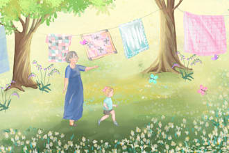 create children story book illustrations