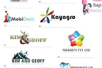 design an unique and custom killer LOGO with high quality with two options to choose from for your business, blog, website