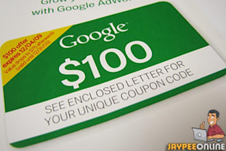 give you 5 x 106usd Google Adwords Coupons