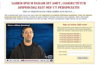 send you a Video Squeeze Page